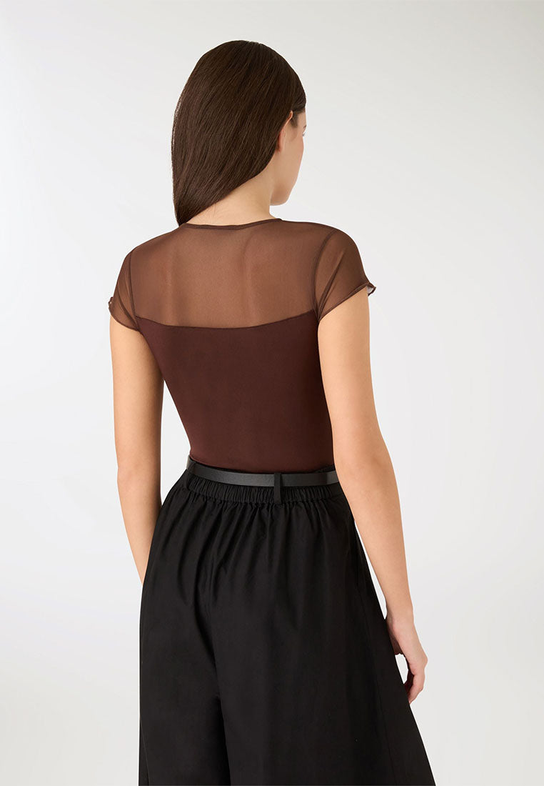 Women's Essential Mesh-Detail Bodysuit