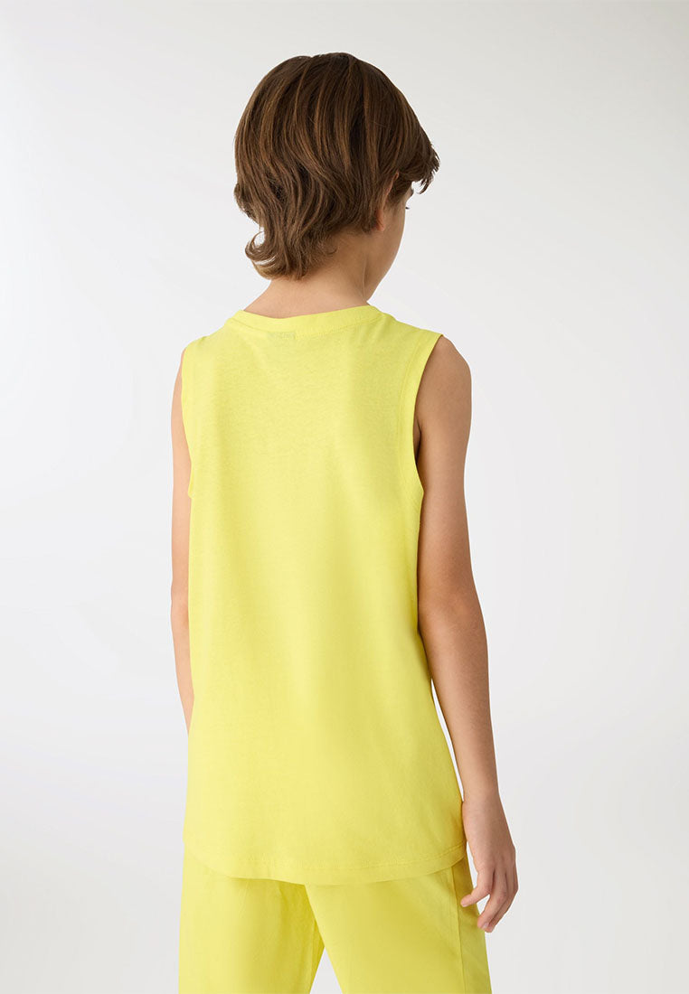 Boys Plain Colour Tank Top