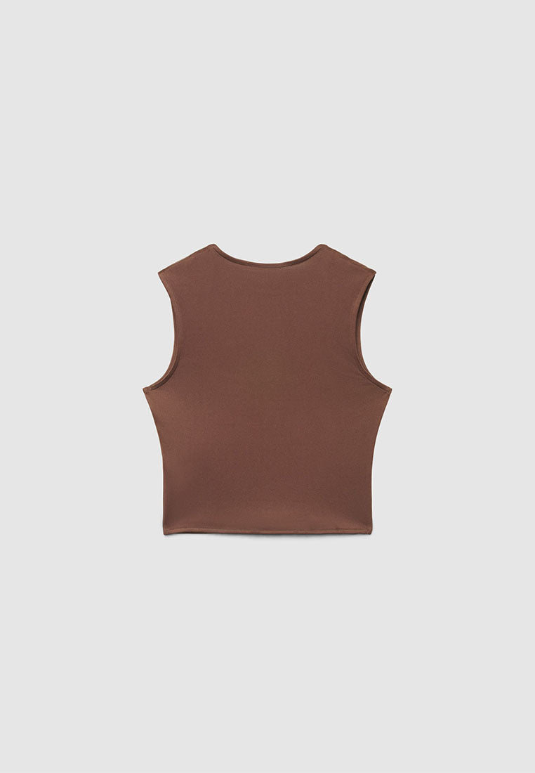 Women's Square-Neck Cropped Tank