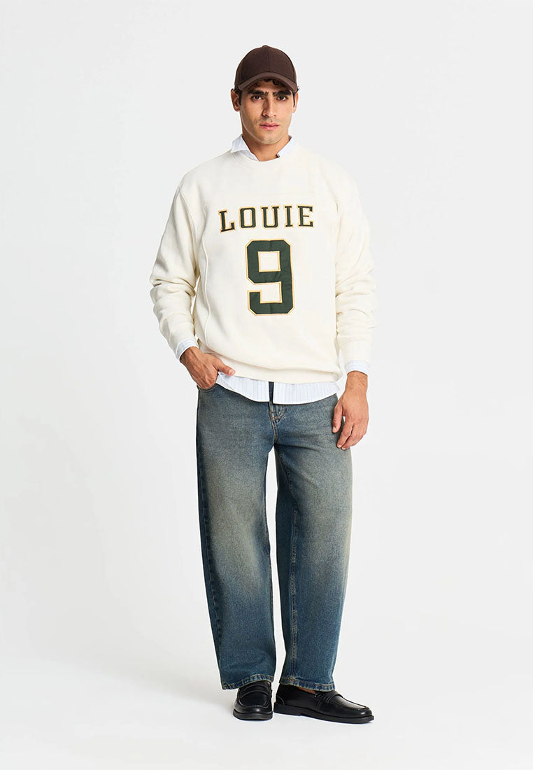 Men's Sweatshirt with embroidered lettering