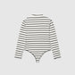 Stripe Snap-Closure Bodysuit for Girls