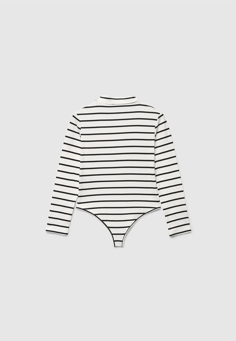 Stripe Snap-Closure Bodysuit for Girls