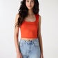 Women's Square-Neck Cropped Tank
