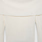 Women's Off-Shoulder Ribbed T-shirt