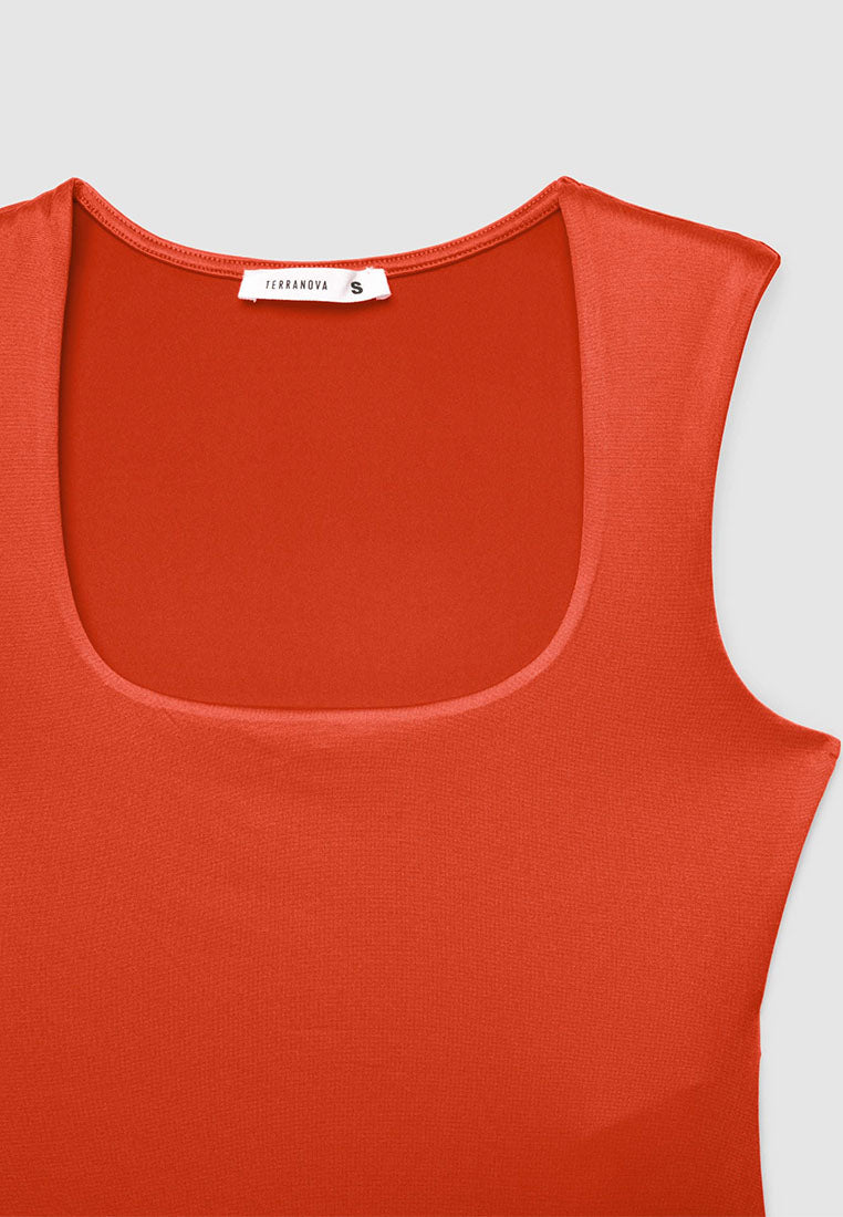 Women's Square-Neck Cropped Tank