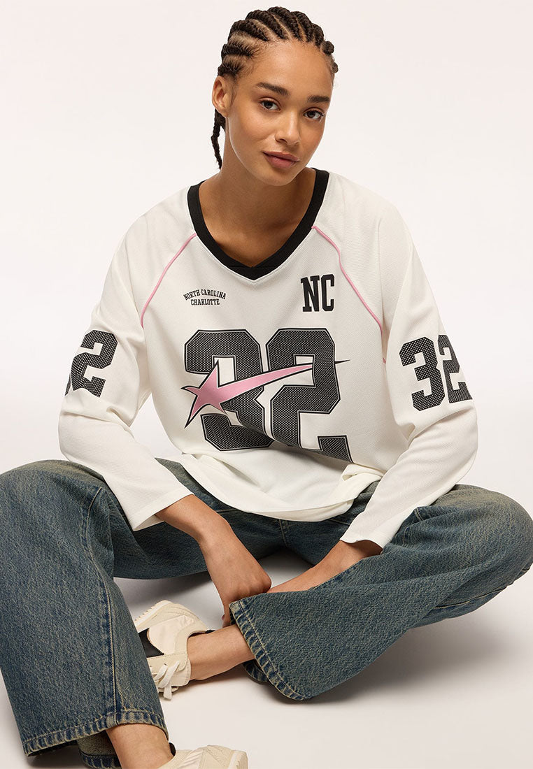 Women's Wide-cut mesh T-shirt