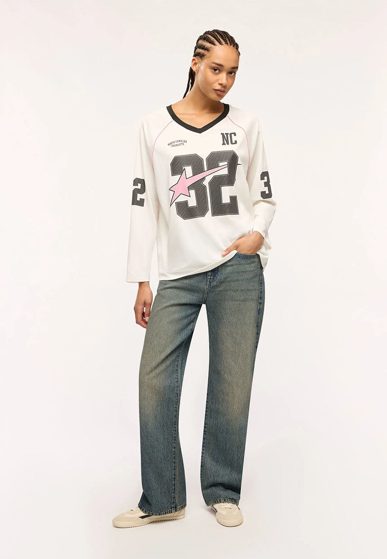 Women's Wide-cut mesh T-shirt