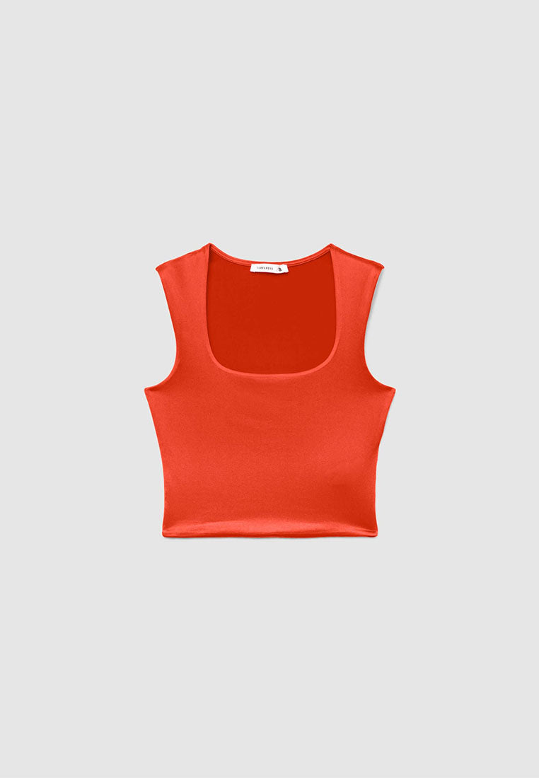 Women's Square-Neck Cropped Tank