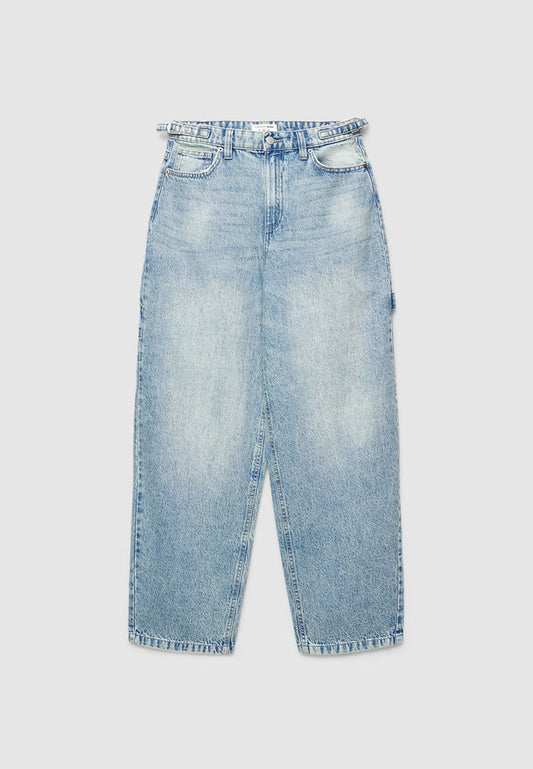 Women's Adjustable Waist Carpenter Jeans