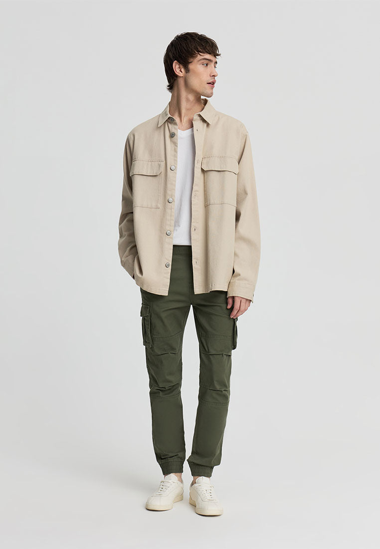 Men's Cargo Trousers with Cuffs