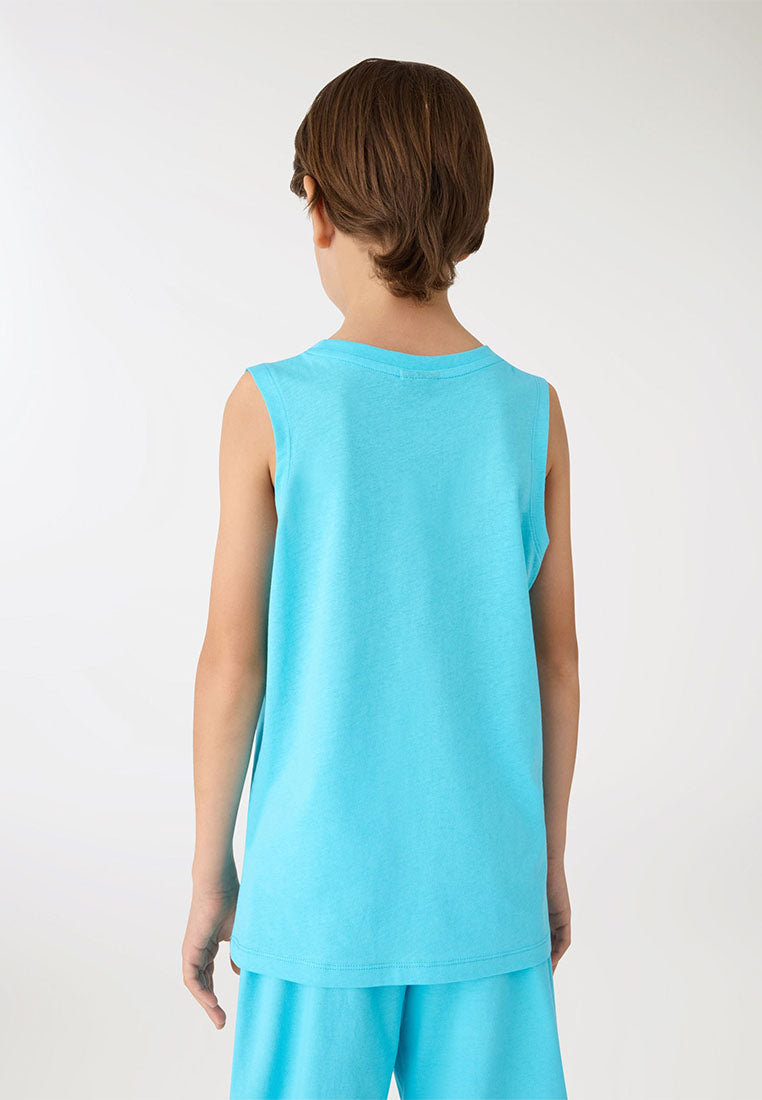 Boys Plain Colour Tank Top