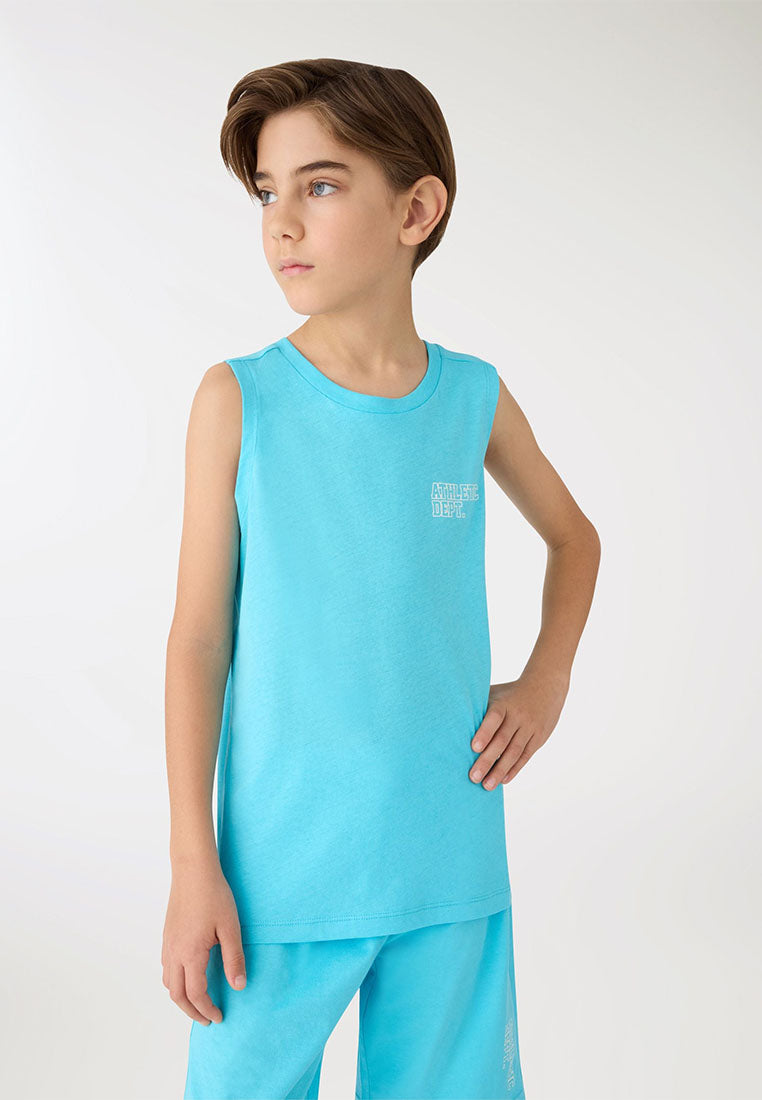 Boys Plain Colour Tank Top
