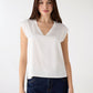 Women's Satin V-neck Top