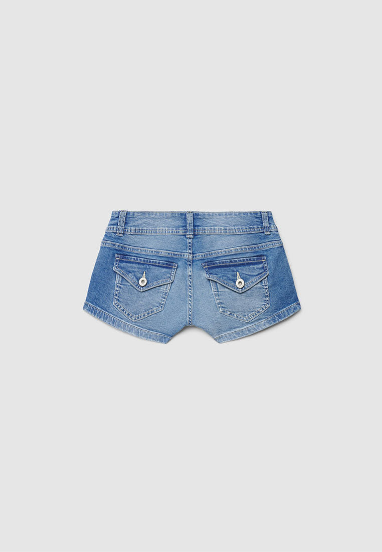 Women's Low-Rise Denim Shorts