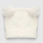 Furry hat with ears and embroidery for Girls