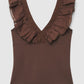 Women's V-Neck Ruffle-Trim Tank Top