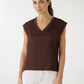 Women's Satin V-neck Top