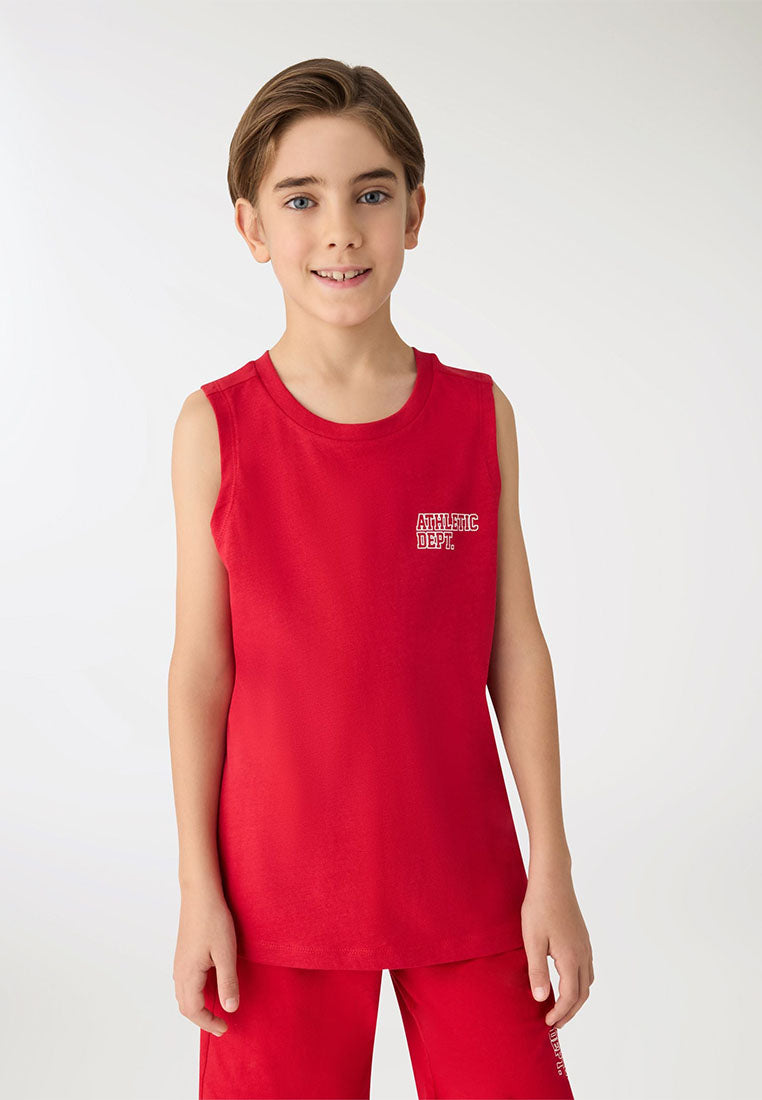 Boys Plain Colour Tank Top