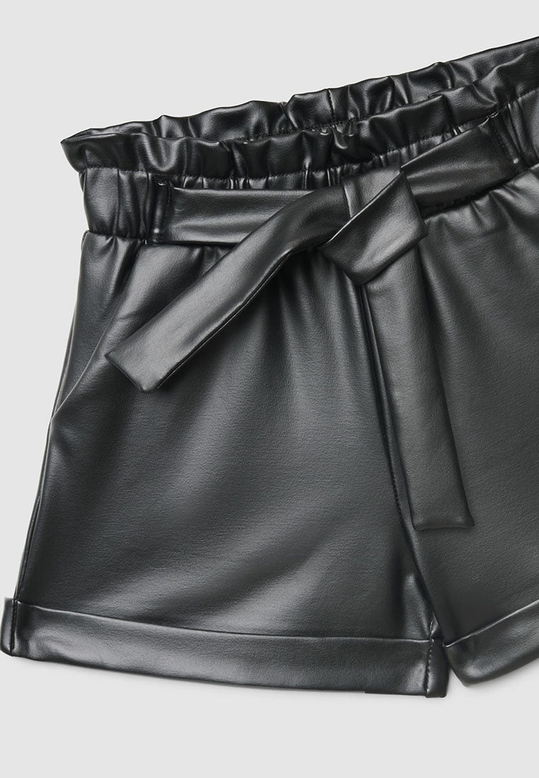 Shorts with tied belt for Girls