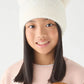 Furry hat with ears and embroidery for Girls