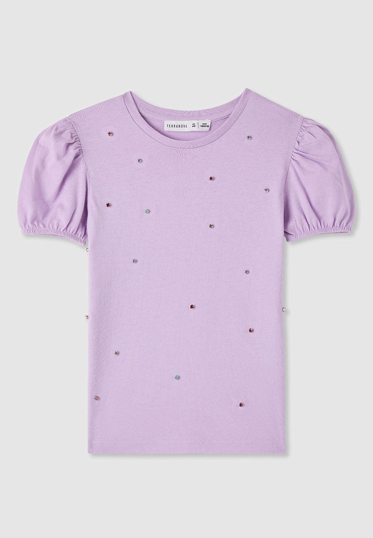 Kids Girls Short-sleeved T-shirt