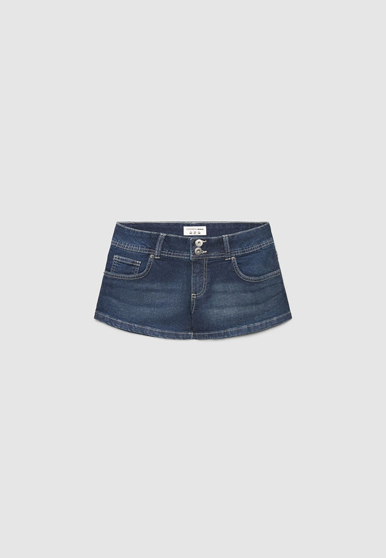 Women's Low-rise Cropped Cut Denim Shorts