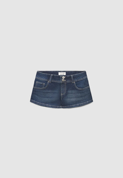 Women's Low-rise Cropped Cut Denim Shorts
