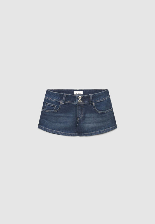 Women's Low-rise Cropped Cut Denim Shorts