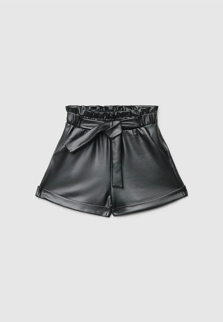 Shorts with tied belt for Girls