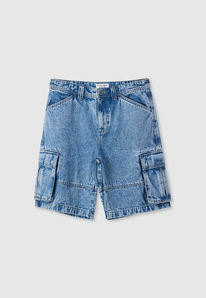 Men's Denim Multi-Pocket Shorts