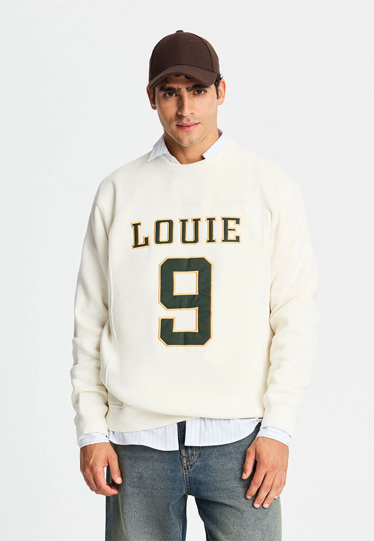 Men's Sweatshirt with embroidered lettering