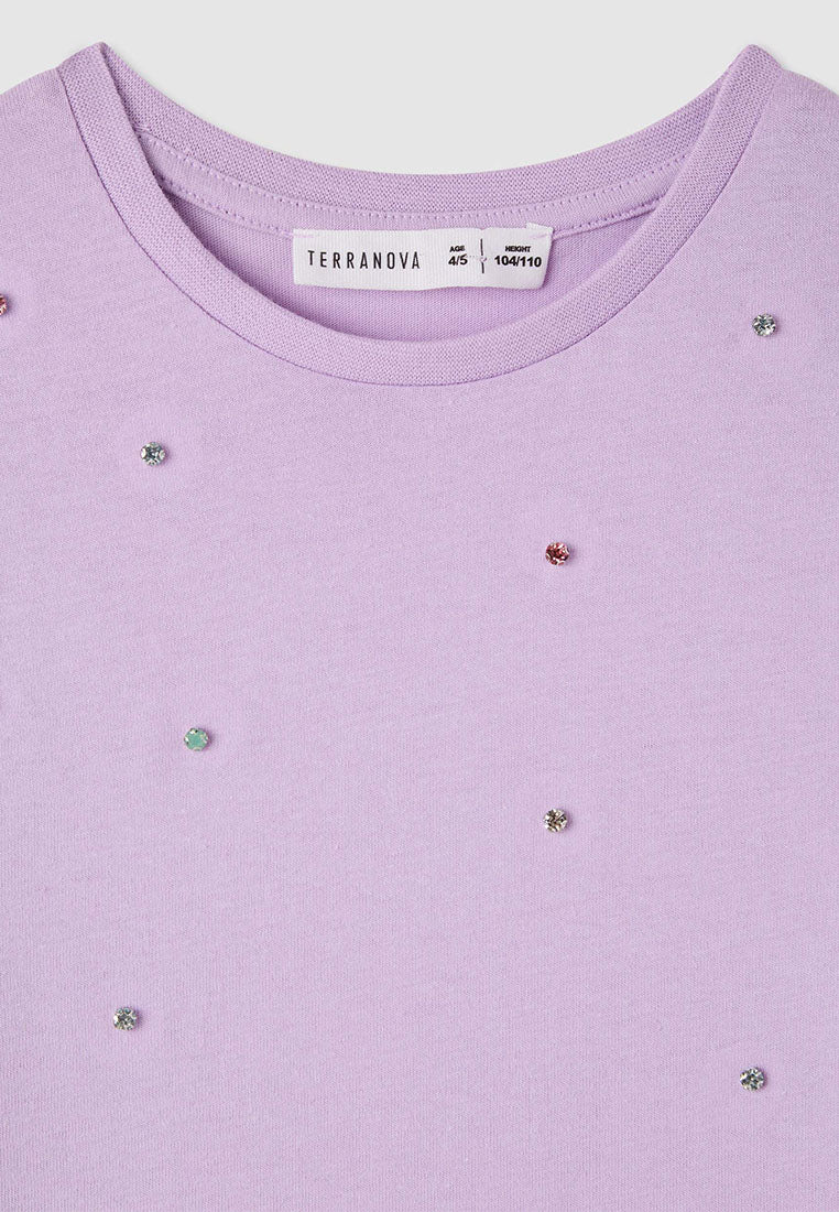 Kids Girls Short-sleeved T-shirt