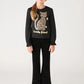 Long-sleeve T-shirt with sparkly animal print for Girls