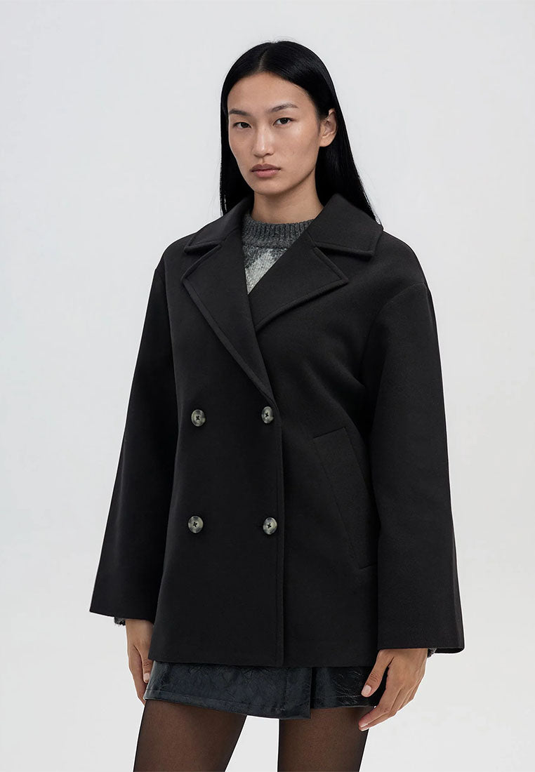 Women's double-breasted peacoat