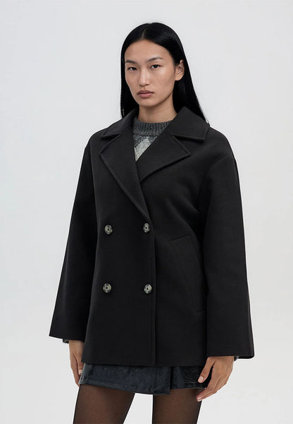 Women's double-breasted peacoat