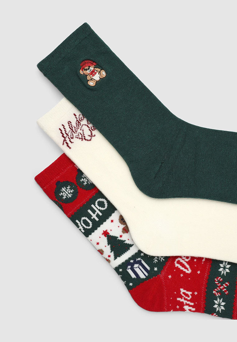 Women's Pack of 3 Christmas Stockings