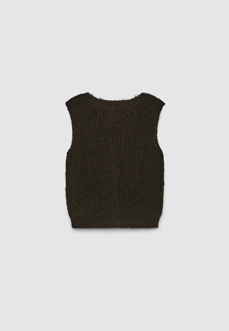 Women's Buttoned cardigan vest