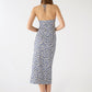 Women's Mini Flower design Halter Midi Dress