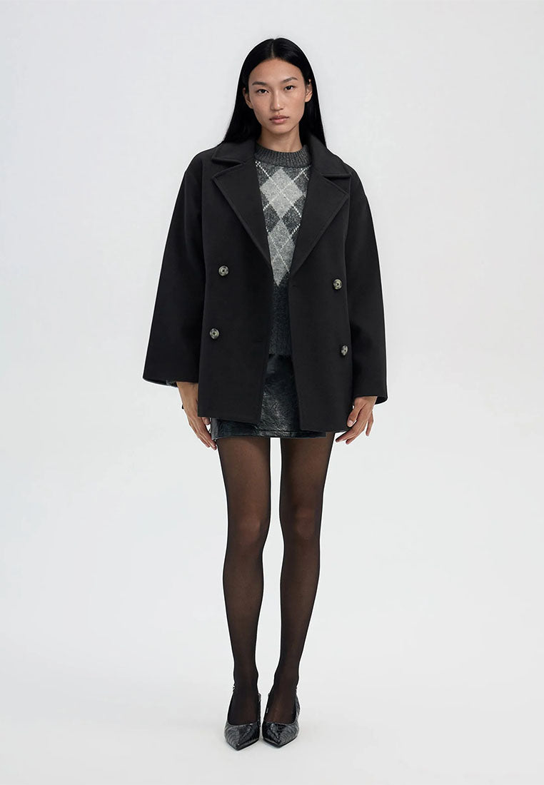 Women's double-breasted peacoat