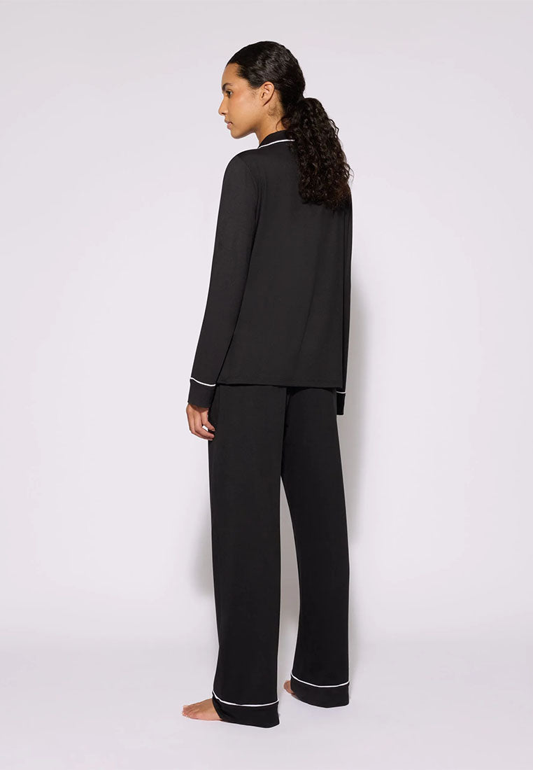 Women's Plain Pajama set with Shirt and long Trousers