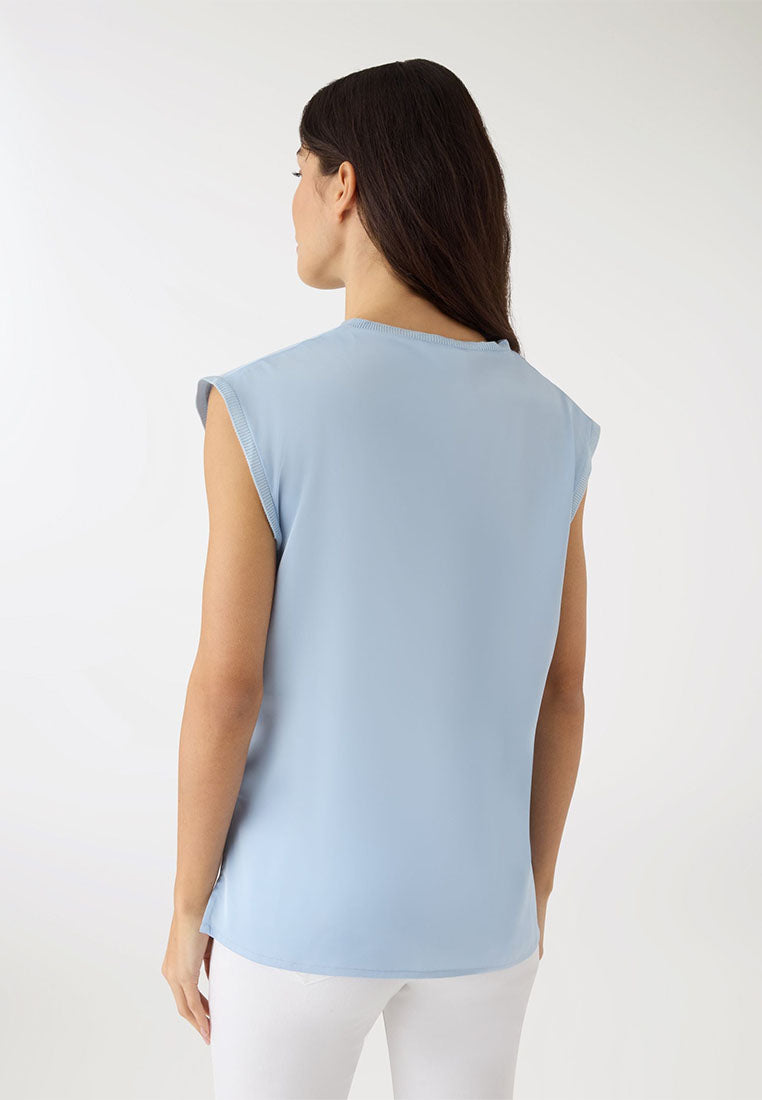 Women's Satin V-neck Top