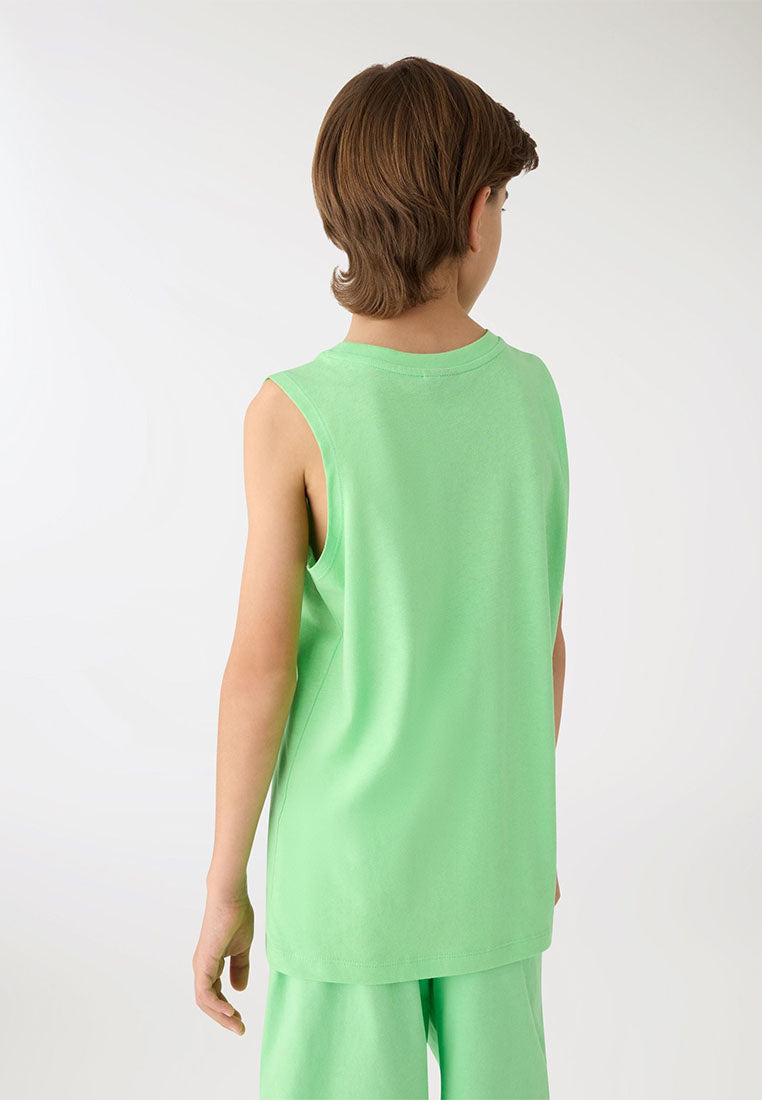 Boys Plain Colour Tank Top
