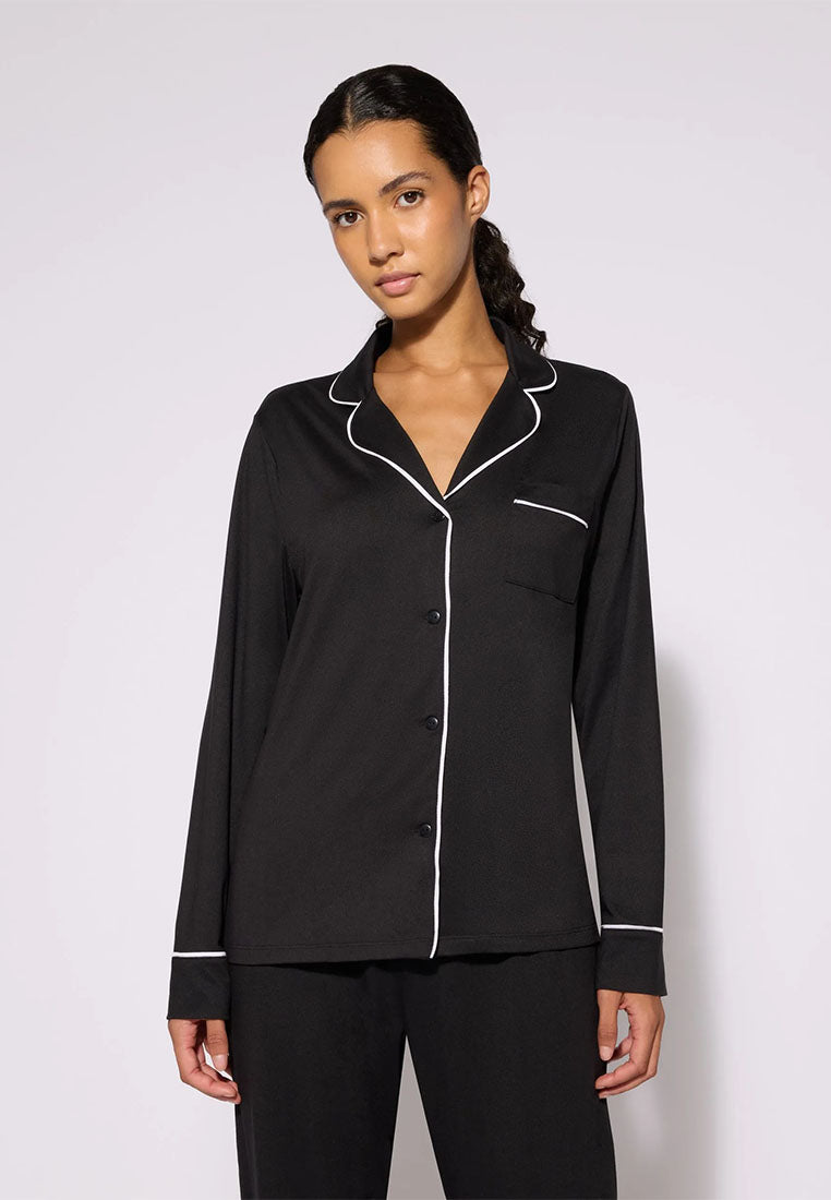 Women's Plain Pajama set with Shirt and long Trousers
