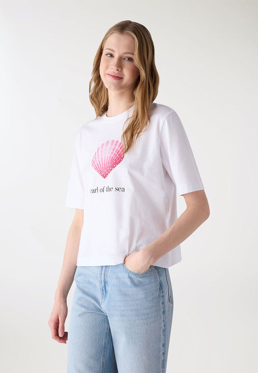 Women's Sea print T-shirt
