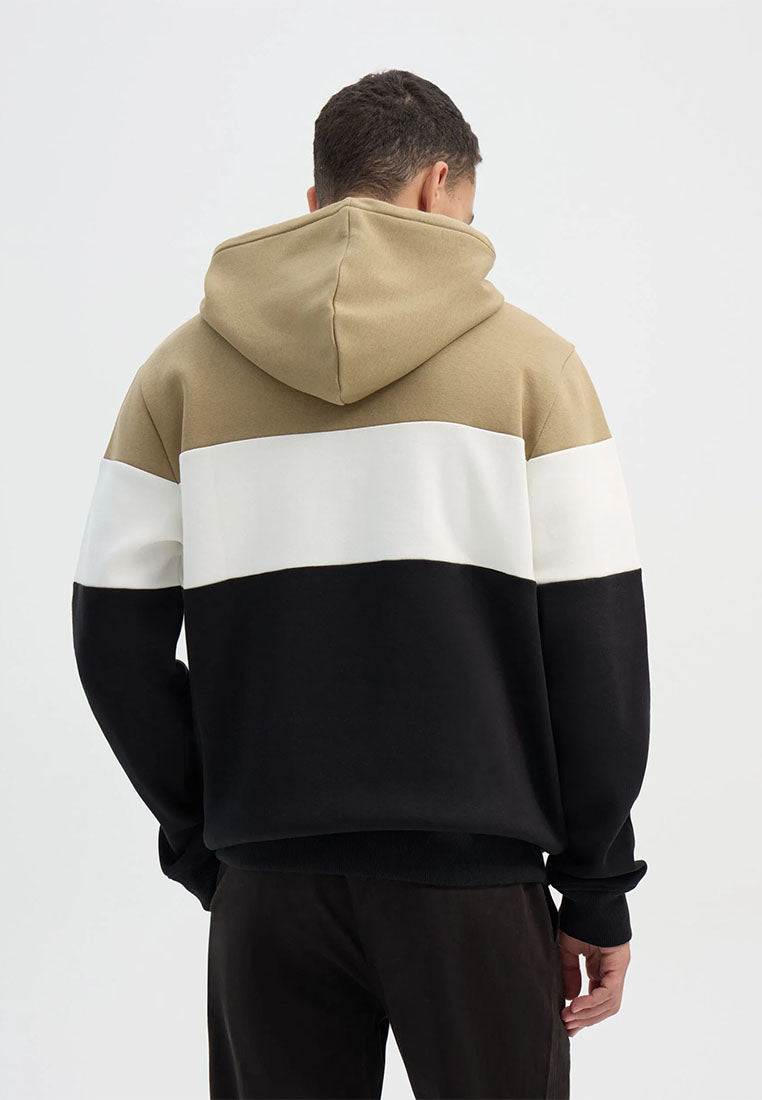 Men's Block Hoodie with Slogan