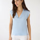 Women's Satin V-neck Top