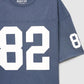Men's "82" Number Print Boxy Fit Varsity T-Shirt