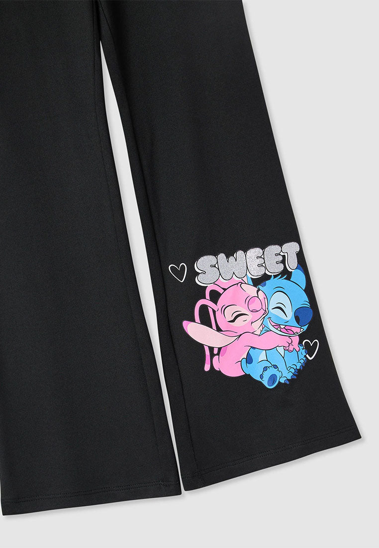 Flare leggings with Stitch® and heart print for Girls