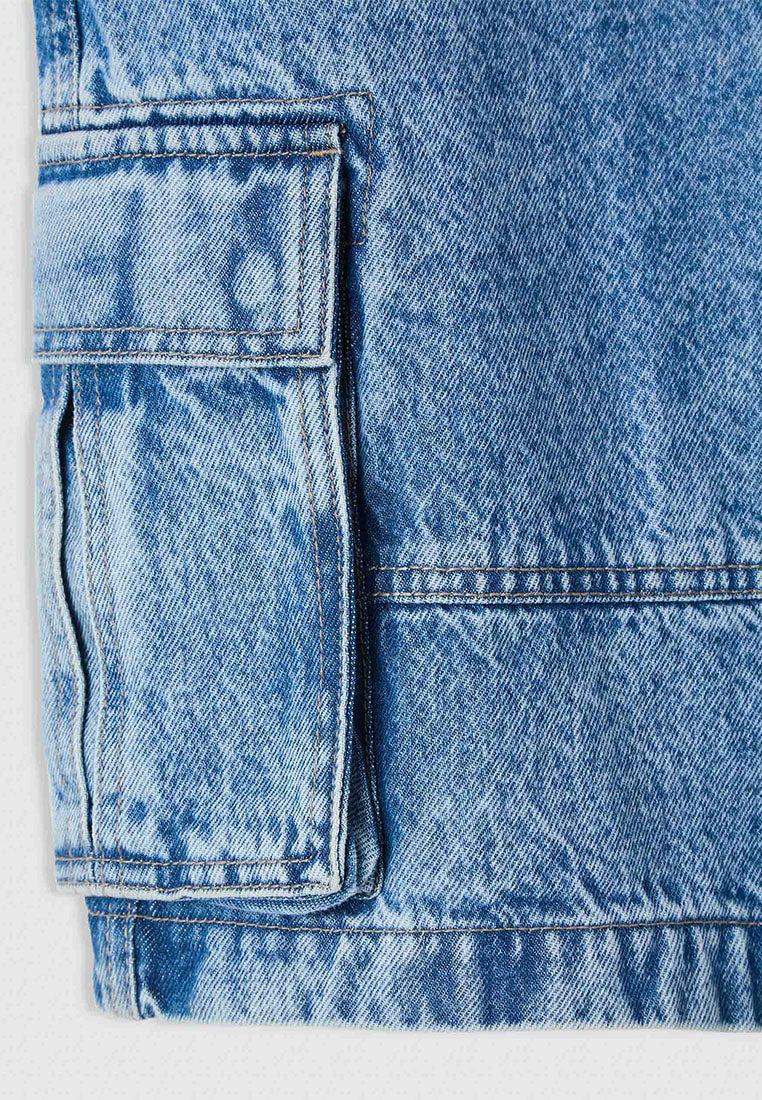 Men's Denim Multi-Pocket Shorts