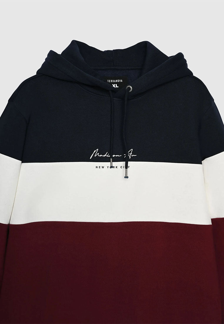 Men's Block Hoodie with Slogan
